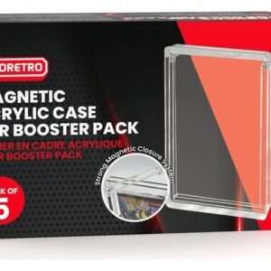 Evoretro Acrylic Display Case 5-Pack For Booster Packs Evoretro