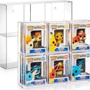 Evoretro Acrylic Display Case For 6 Funko Pops Evoretro
