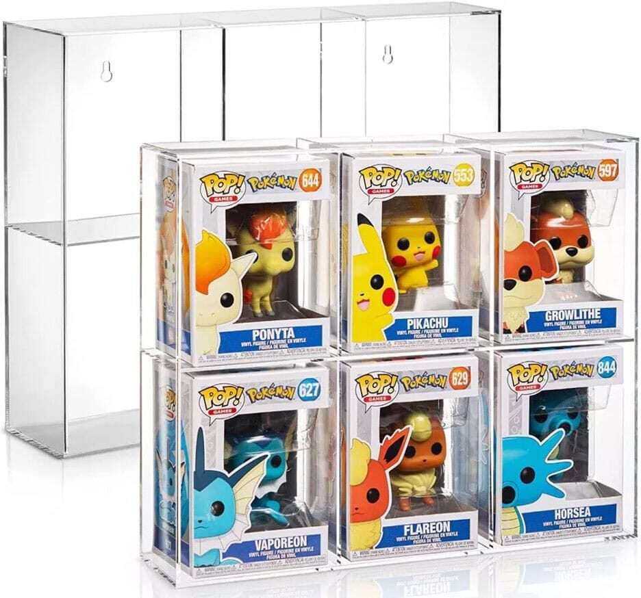 Evoretro Acrylic Display Case For 6 Funko Pops Evoretro