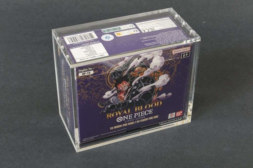 Evoretro Acrylic Display Case For Bandai One Piece TCG Booster Box (English) Evoretro