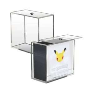 Evoretro Acrylic Display Case For Booster Boxes / Elite Trainer Boxes Ver. 2 With Sliding Lid Evoretro