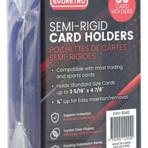Evoretro Card Holders 50-Pack Semi-Rigid 8 X 12 Cm Evoretro
