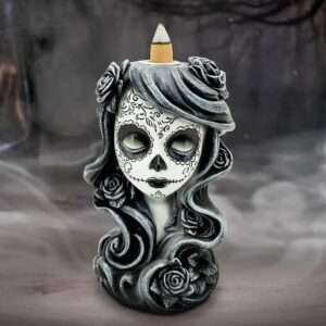 FLOR DE MUERTE BACKFLOW INCENSE BURNER Brucia Incenso NEMESIS NOW