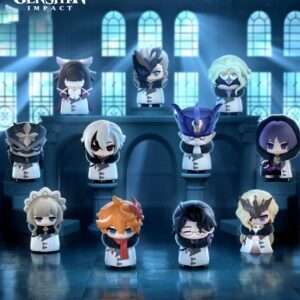 Genshin Impact Mini Figures Fatui Harbingers Chibi Design 7 Cm Blind Box Sakami Merchandise
