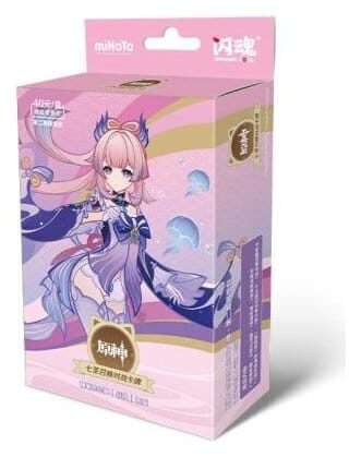 Genshin Impact Trading Carte Gioco - Pre-build Starter Deck 03 - Sangonomiya Kokomi - Series 2 *chinese Version* Mihoyo