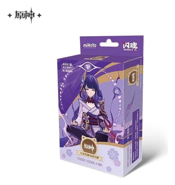 Genshin Impact Trading Carte Gioco Series 03 Pre-build Starter Deck 01 Raiden Shogun *chinese Version* Mihoyo