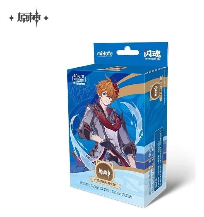 Genshin Impact Trading Carte Gioco Series 03 Pre-build Starter Deck 02 Tartaglia *chinese Version* Mihoyo