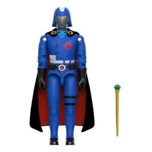 Gi Joe Reaction+ Action Figura Wave 06 Cobra Commander (movie, Black Cape) 10 Cm Super7