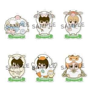 Gintama Acrylic Figura Prince Hata & Animal Paradise Farm Of Love & Peace 6 Cm Blind Box  Megahouse