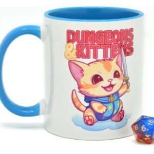 Glassstaff Regalo Set Tazza & Dice D20 Dungeons & Kittens Glassstaff