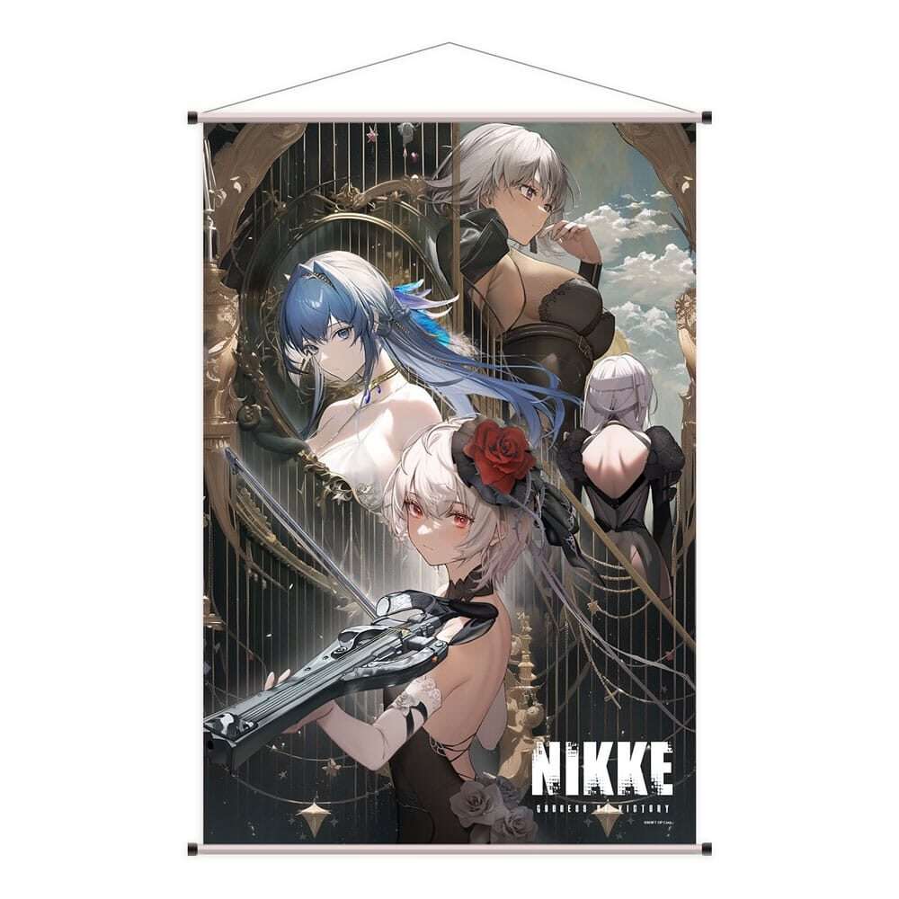 Goddess Of Victory: Nikke Wallscroll Sugar, Helm, Julia & Modernia 60 X 90 Cm Sakami Merchandise