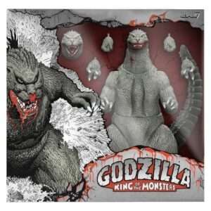 Godzilla (1989) Toho Ultimates Action Figura - Godzilla (greyscale Comic Book - Thirsty For Blood) 24 Cm Super7