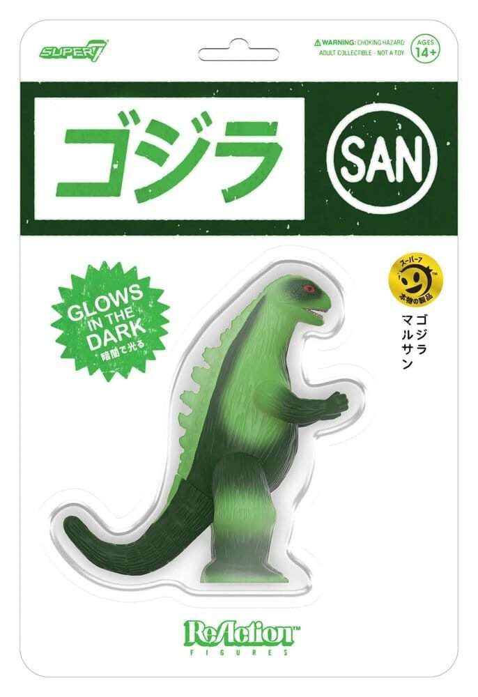 Godzilla Toho Reaction Action Figura Marusan L-tail (glow) 23 Cm Super7