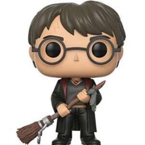 Harry Potter Pop! Movies Vinile Figura Harry Con Firebolt & Feather Esclusiva 9 Cm Funko