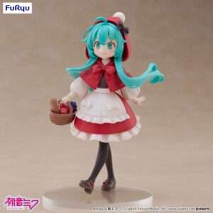 Hatsune Miku Desktop Fairy Pvc Statua Hatsune Miku Little Red Riding Hood Ver. 16 Cm Furyu