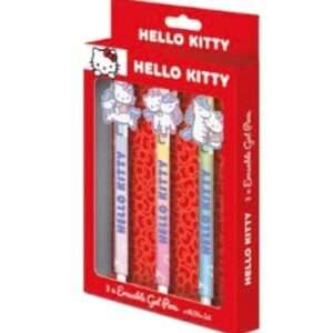 Hello Kitty Erasable Gel Pen 3-Pack Pyramid International