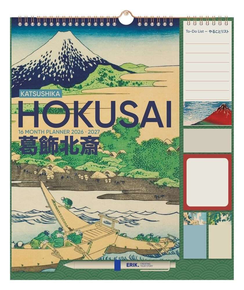 Hokusai Wall Planner 2026/27 30 X 34 Cm Grupo Erik