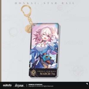 Honkai: Star Rail Character Acrylic Portachiavi March 7th 9 Cm Mihoyo