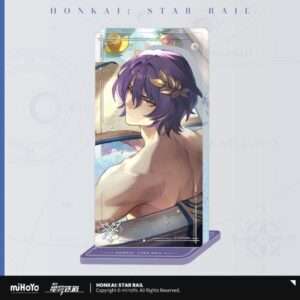 Honkai: Star Rail Light Cone Stampa In Acrilico Ornament Con Glitter: Dr. Ratio Baptism Of Pure Thought 15 Cm Mihoyo