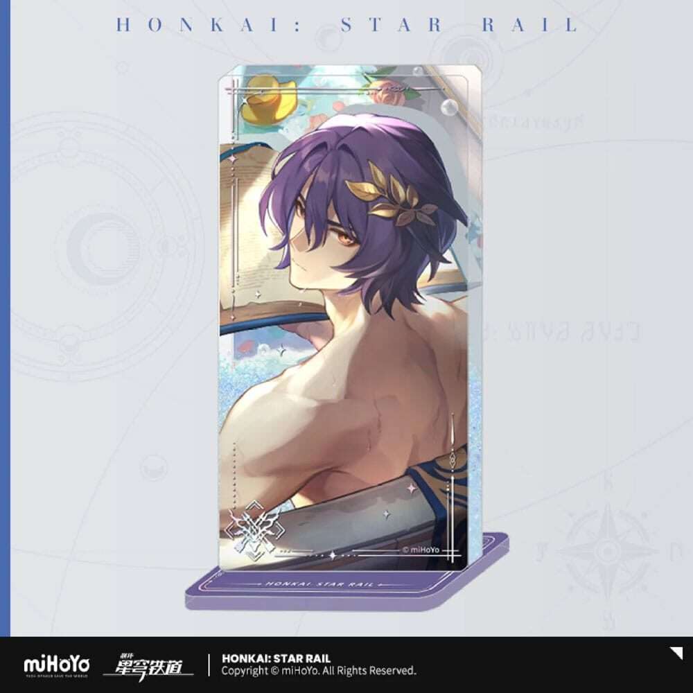 Honkai: Star Rail Light Cone Stampa In Acrilico Ornament Con Glitter: Dr. Ratio Baptism Of Pure Thought 15 Cm Mihoyo