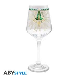 Il Signore Degli Anelli - Stemmed Glass - "lorien Leaf"