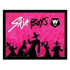 Kpop Demon Hunters Da Collezioneprint Framed Poster Saja Boys Idol Pyramid International