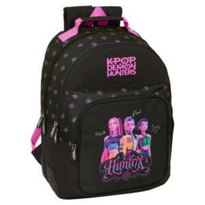 Kpop Demon Hunters Negra double backpack Safta