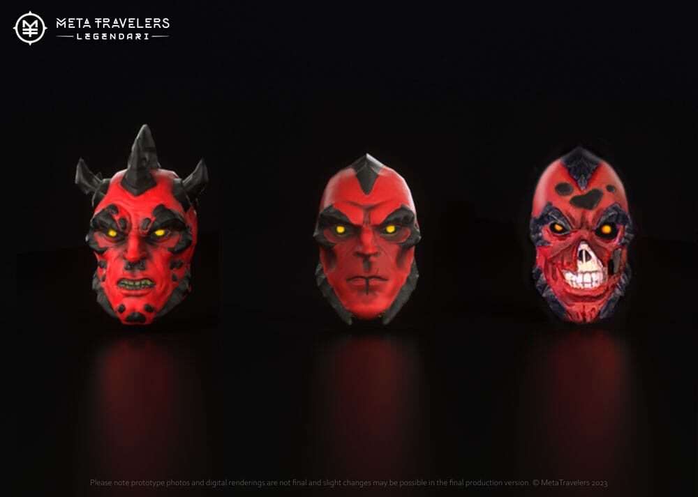 Legendari Accessory Pack Nibiru Villains Head Pack MetaTravelers