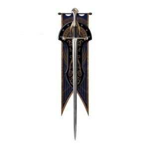 LOTR Replica 1/1 Anduril Spada Elessar Museum Collection 134 Cm Scatola Rovinata