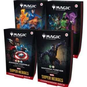 Magic The Gathering Marvel Super Heroes Commander Decks Case  English Wizards of the Coast