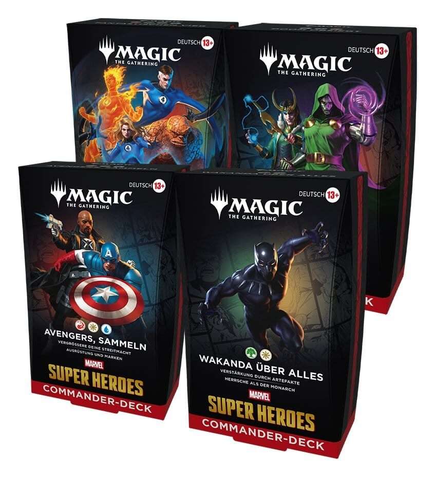 Magic The Gathering Marvel Super Heroes Commander Decks Case German Wizards of the Coast