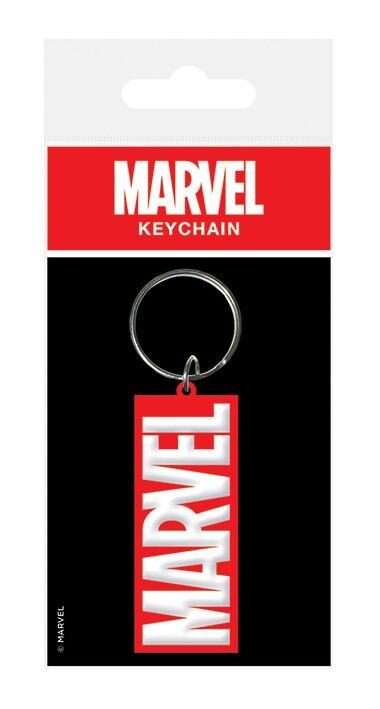 Marvel Comics Portachiavi in Gomma Logo Marvel 6 Cm Pyramid International