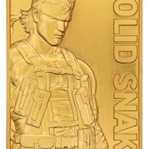 Metal Gear Solid 2 Ingot Snake 24k Gold Plated Edizione Limitata Fanattik