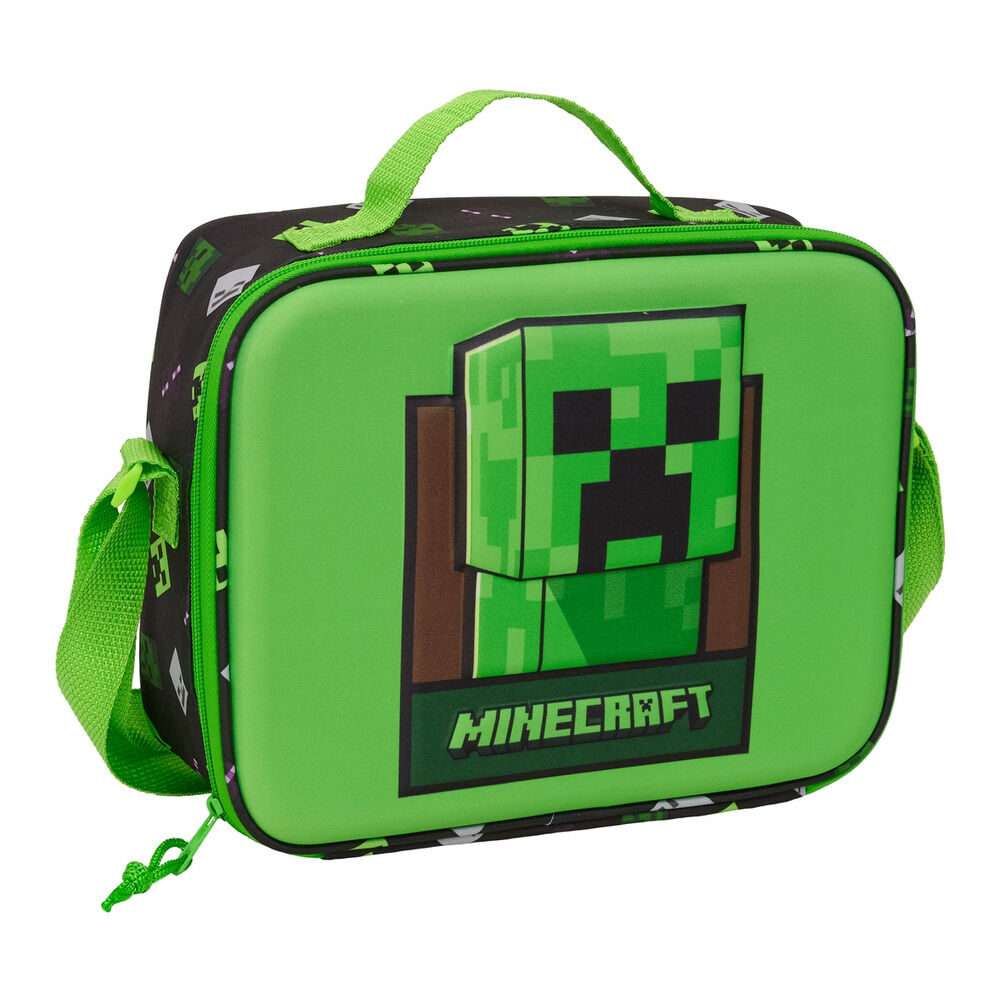 Minecraft 3D thermal lunch bag Safta