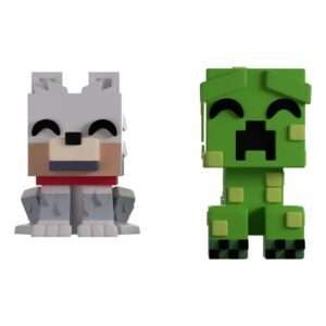 Minecraft Vinile Figures Wolf E Creeper Monitor Buddiez Youtooz