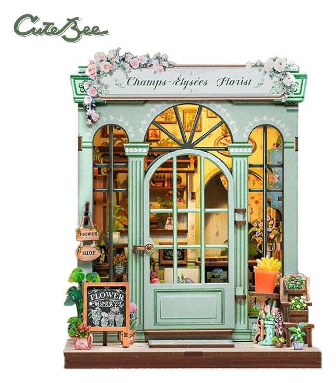 Miniature House Model Kit Champs-Élysées Florist 18 X 16 Cm CuteBee