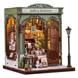 Miniature House Model Kit Gallery Bookstore 20 X 16 Cm CuteBee