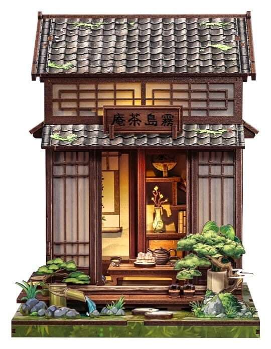 Miniature House Model Kit Kirishima Cha-an 19 X 14 Cm CuteBee