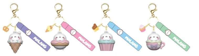 Molang Snack Time Series Portachiavi Con Hand Strap Yume Toys