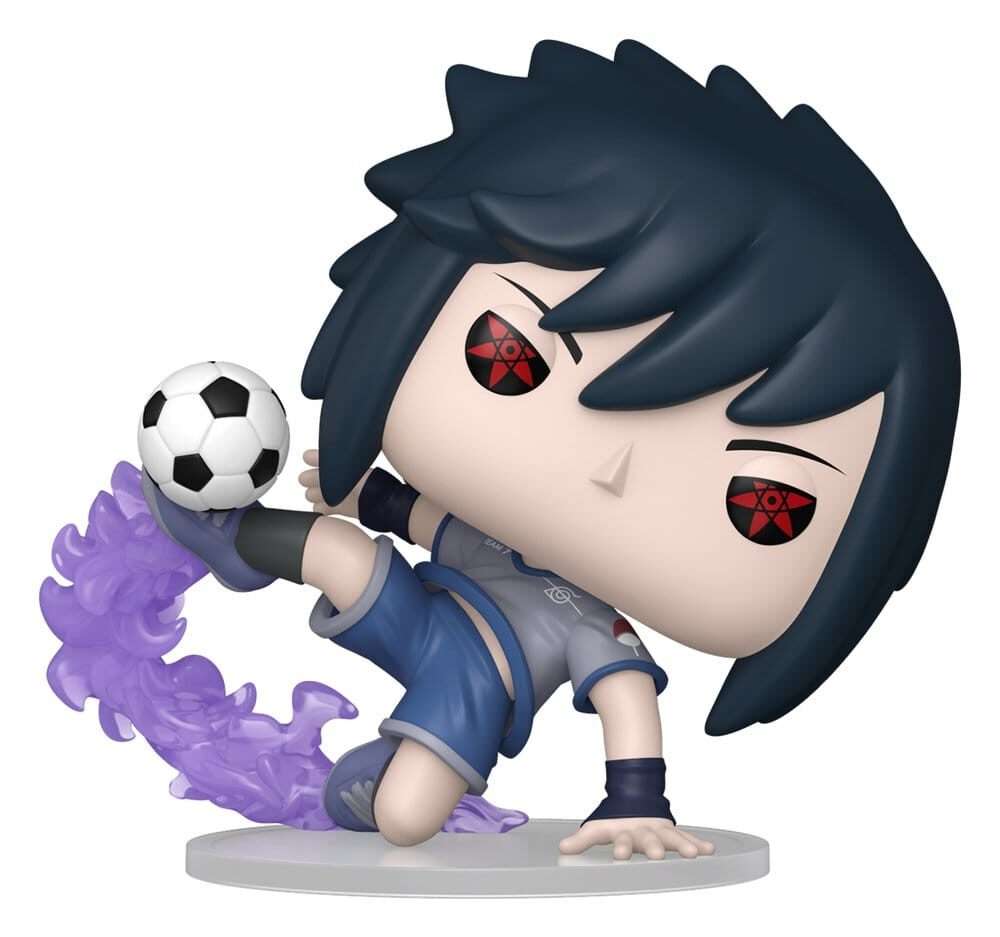 Naruto Soccer Pop! Football Vinile Figura Sasuke 9 Cm Funko