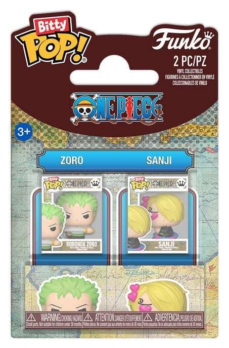 One Piece Bitty Pop! Vinile Figures 2-pack Zoro & Sanji 2 Cm Funko