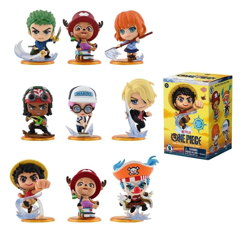 One Piece (Netflix) – Espositore (8 Minifigure a Sorpresa) Cosbi - Hot Toys