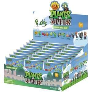Plants Vs. Zombies 3d Foam Bag Clips Serie 1 Con Figure Int.