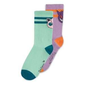 Pokemon Calzini 2-pack Heads Grey 35-38 Difuzed