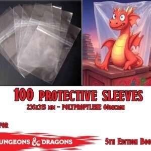 PROTECTIVE ENVELOPES FOR BOOKS DND 5th (100) Buste Protettive W.R. BUSTE PER FUMETTI