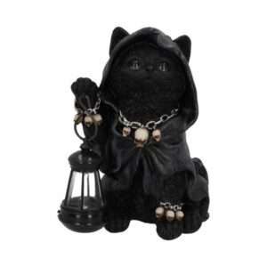 REAPERS FELINE LANTERN GRIM REAP CAT FIG FIGURA NEMESIS NOW