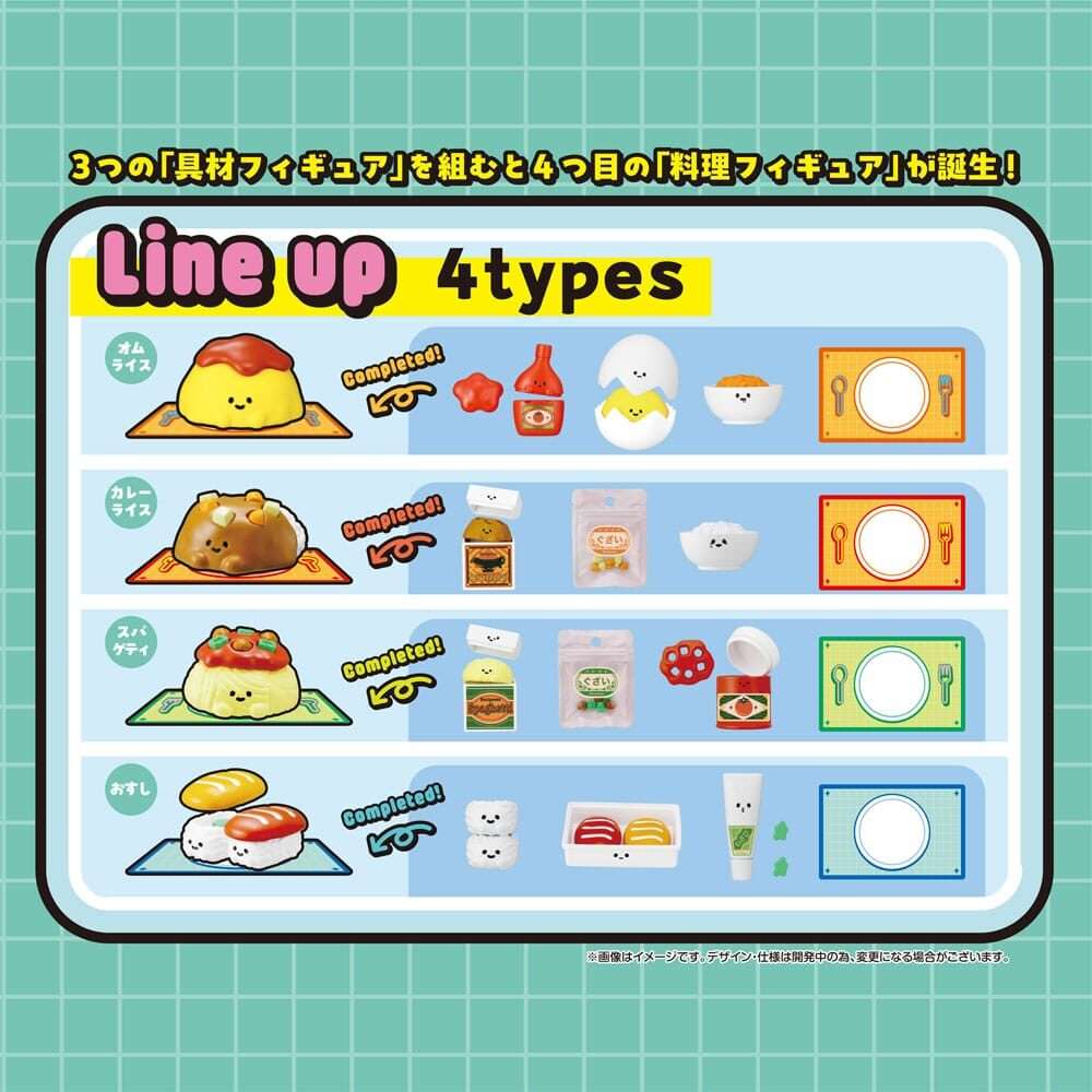Recipeeez Mini Figura Menu 01 3 Cm Megahouse