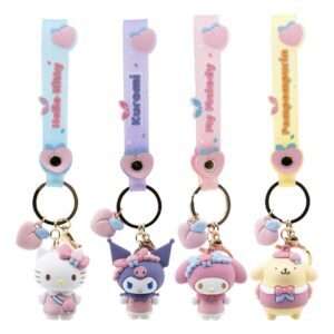 Sanrio Peach Series Portachiavi Con Hand Strap Hello Kitty E Friends Yume Toys