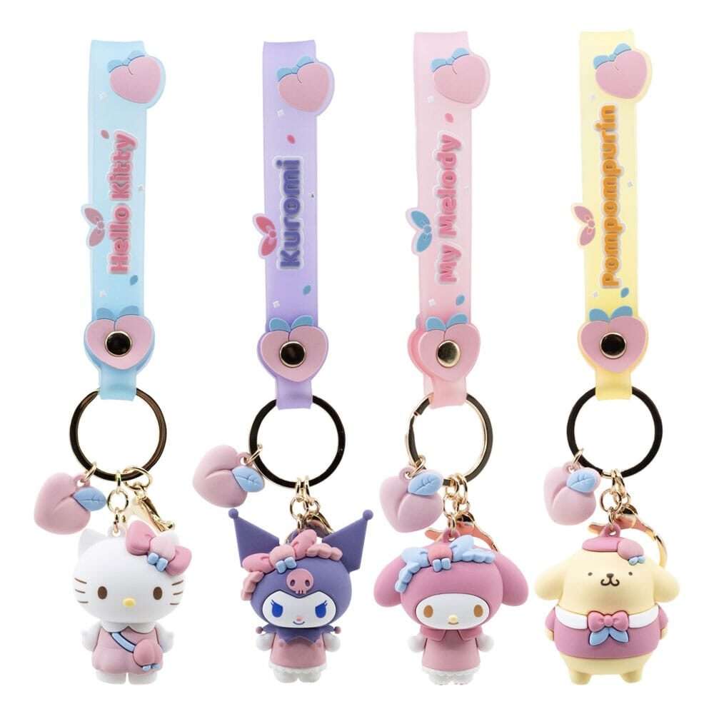 Sanrio Peach Series Portachiavi Con Hand Strap Hello Kitty E Friends Yume Toys