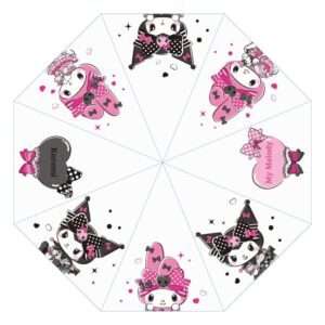 Sanrio Pink Black Party Series Ombrello Kuromi & My Melody Transparent Sakami Merchandise